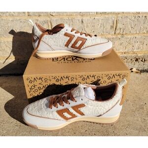 Women's Back 70 Jogger FT in Milk Ice Cuoio Sneakers Retro Vintage Style Sz 9